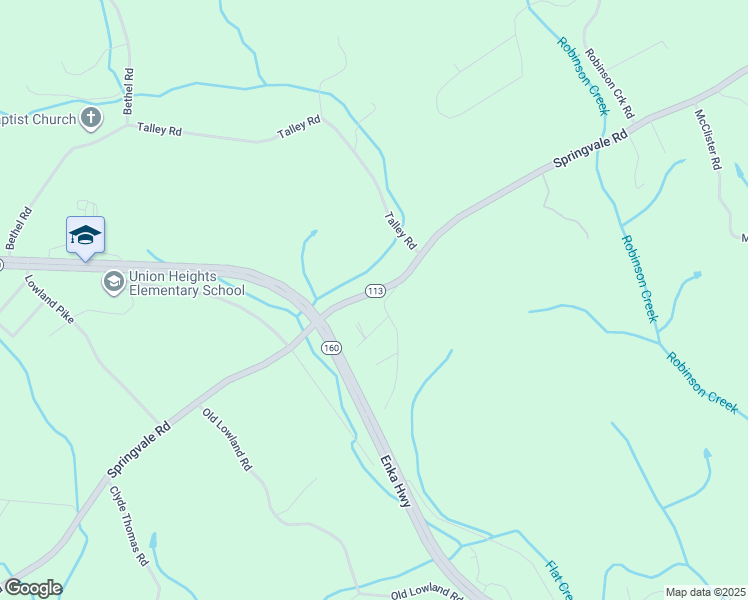 map of restaurants, bars, coffee shops, grocery stores, and more near 3511 Talley Road in Morristown