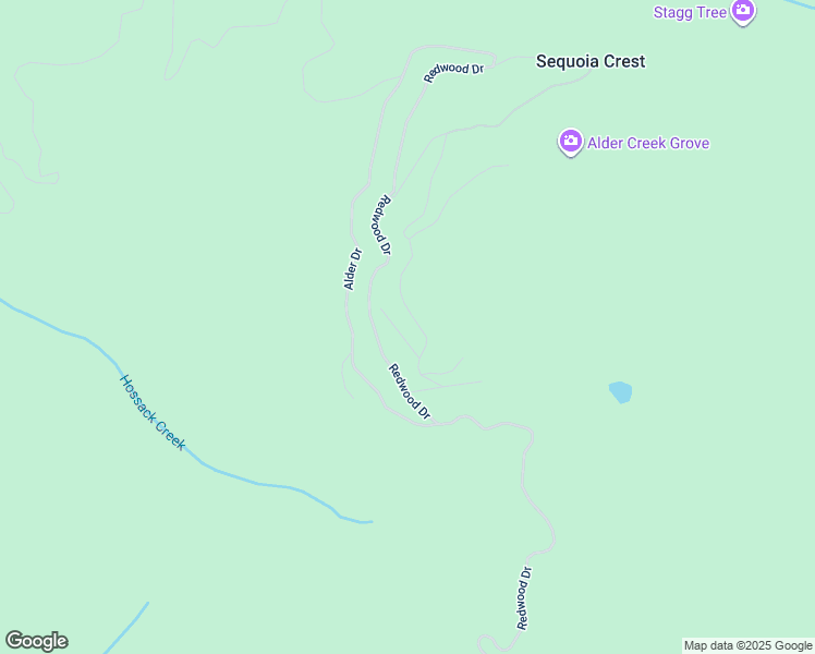 map of restaurants, bars, coffee shops, grocery stores, and more near 54550 Manzanita Drive in Springville