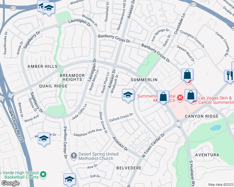 map of restaurants, bars, coffee shops, grocery stores, and more near 10525 Prime View in Las Vegas
