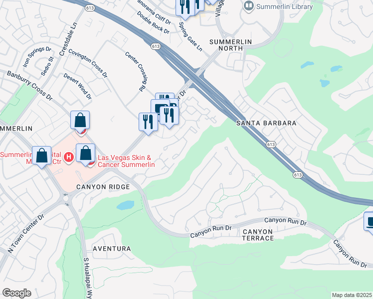 map of restaurants, bars, coffee shops, grocery stores, and more near in Las Vegas