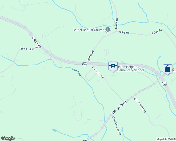 map of restaurants, bars, coffee shops, grocery stores, and more near 1531 Meadow Lane Circle in Morristown