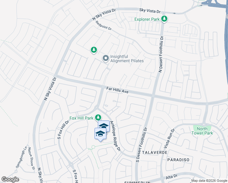 map of restaurants, bars, coffee shops, grocery stores, and more near 36 Lomita Heights Drive in Las Vegas