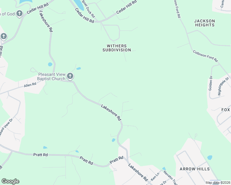 map of restaurants, bars, coffee shops, grocery stores, and more near 1154 Lakeshore Rd in Hamblen