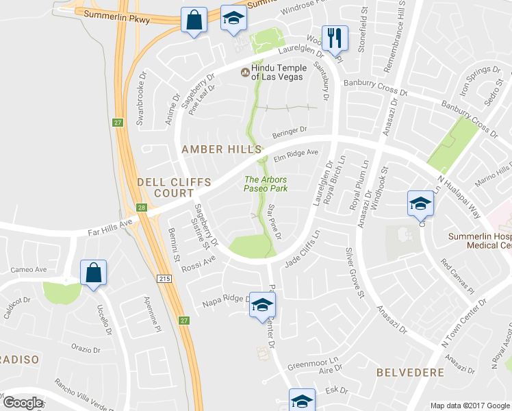 map of restaurants, bars, coffee shops, grocery stores, and more near 812 Eaglewood Drive in Las Vegas
