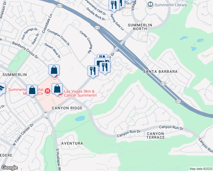 map of restaurants, bars, coffee shops, grocery stores, and more near 904 Domnus Lane in Las Vegas