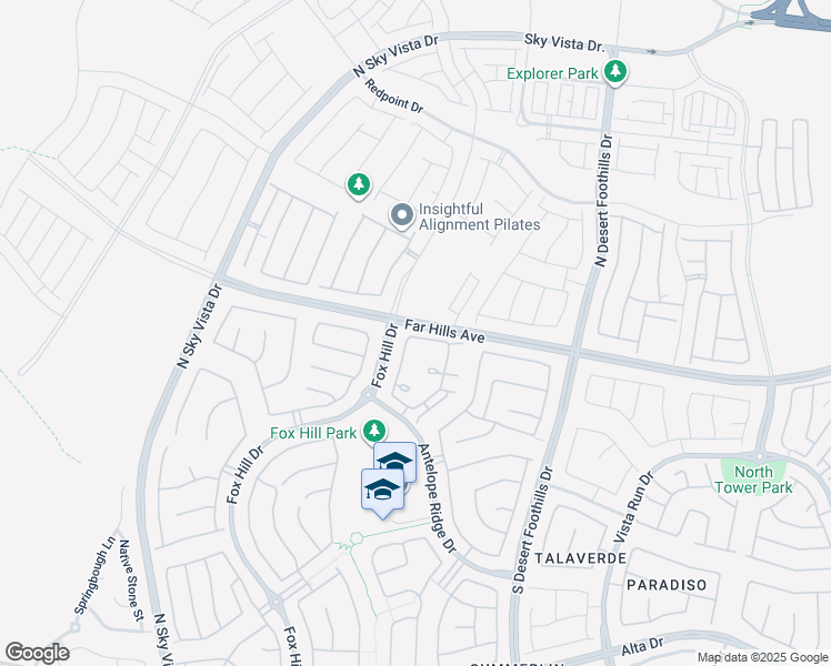 map of restaurants, bars, coffee shops, grocery stores, and more near 36 Lomita Heights Drive in Las Vegas