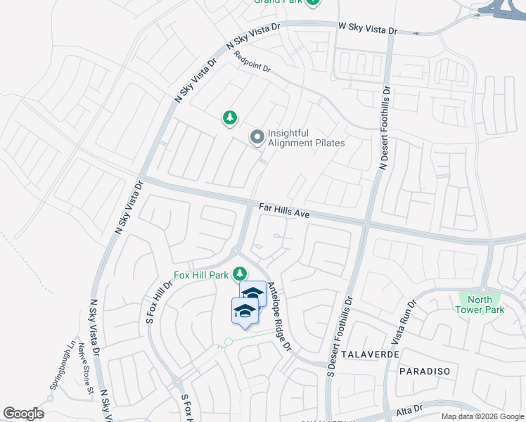 map of restaurants, bars, coffee shops, grocery stores, and more near 36 Lomita Heights Drive in Las Vegas