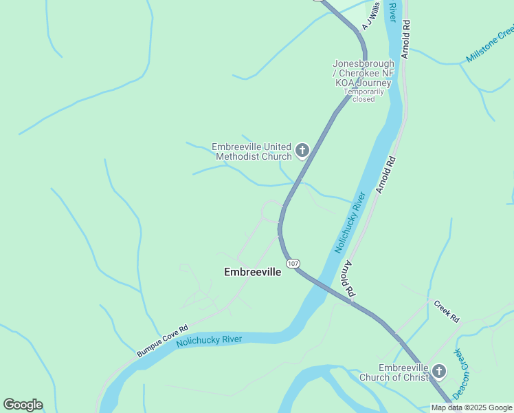 map of restaurants, bars, coffee shops, grocery stores, and more near 120 James Ammons Road in Erwin