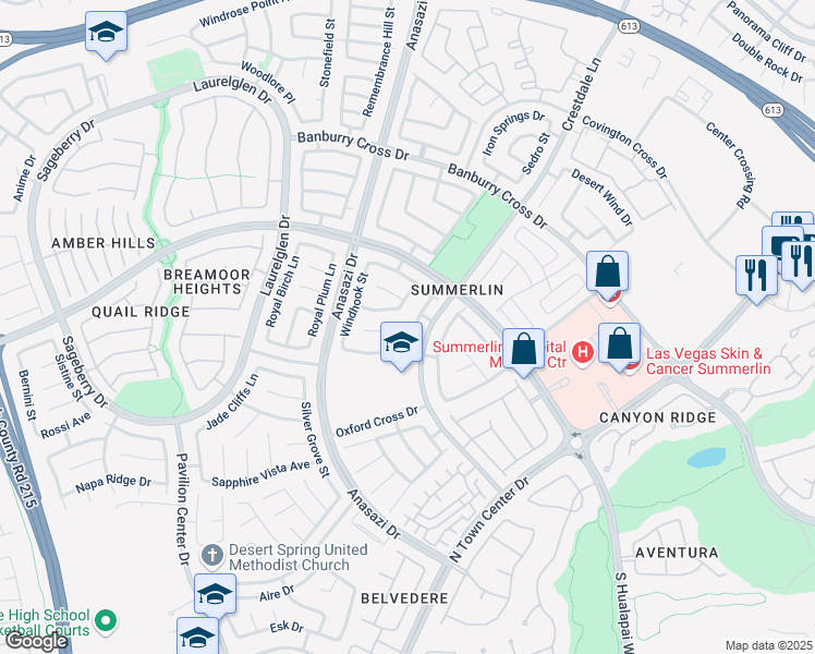 map of restaurants, bars, coffee shops, grocery stores, and more near 10404 Shadowland Avenue in Las Vegas
