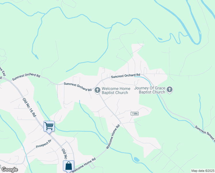 map of restaurants, bars, coffee shops, grocery stores, and more near 118 Pruitt Brothers Lankford Road in North Wilkesboro