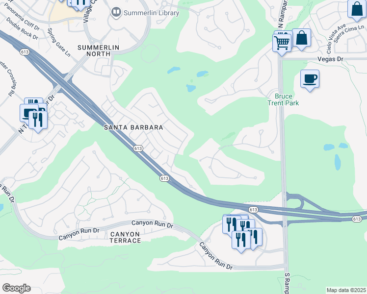 map of restaurants, bars, coffee shops, grocery stores, and more near 916 Pro Players Drive in Las Vegas