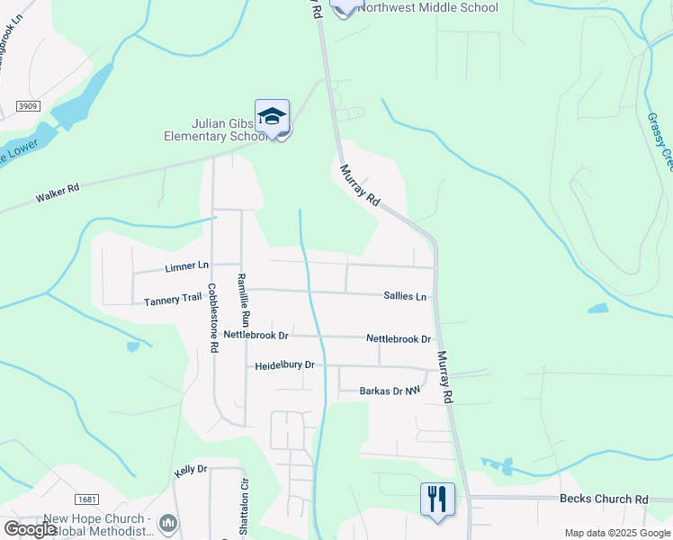 map of restaurants, bars, coffee shops, grocery stores, and more near 2056 Pembrooke Forest Drive in Winston-Salem