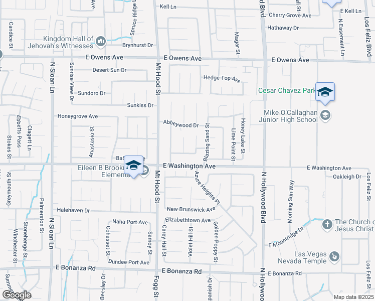 map of restaurants, bars, coffee shops, grocery stores, and more near 1250 Bobrich Circle in Las Vegas