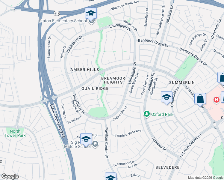 map of restaurants, bars, coffee shops, grocery stores, and more near 10813 Cedar Forest Avenue in Las Vegas