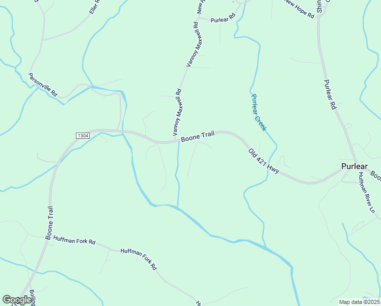 map of restaurants, bars, coffee shops, grocery stores, and more near 190 King's Drive in Purlear