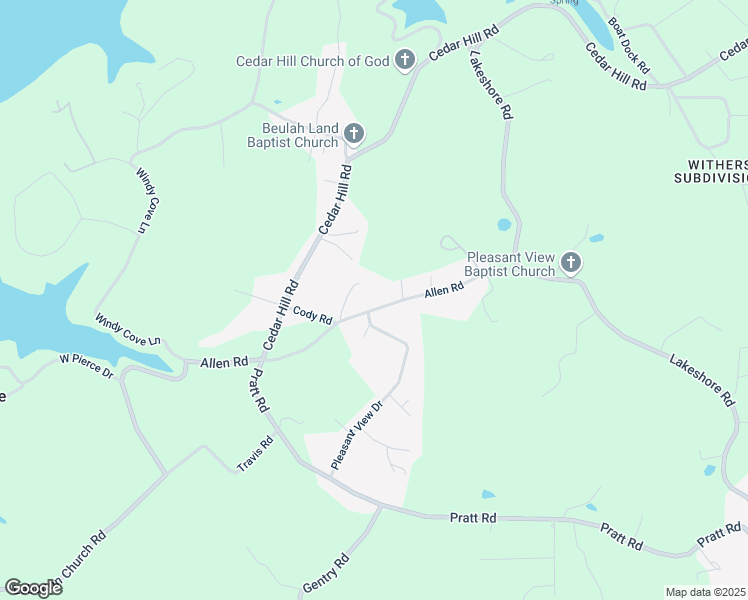 map of restaurants, bars, coffee shops, grocery stores, and more near 1750 Allen Road in Talbott