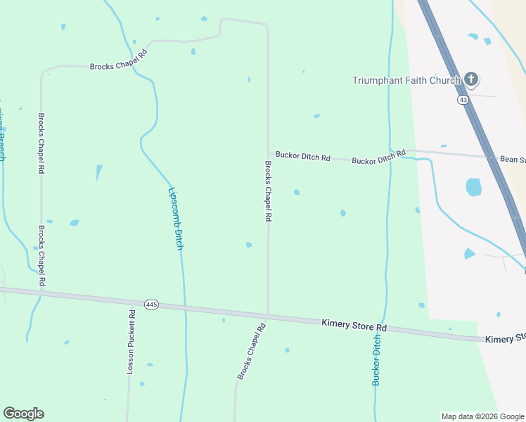map of restaurants, bars, coffee shops, grocery stores, and more near 1300 Brocks Chapel Rd in Greenfield