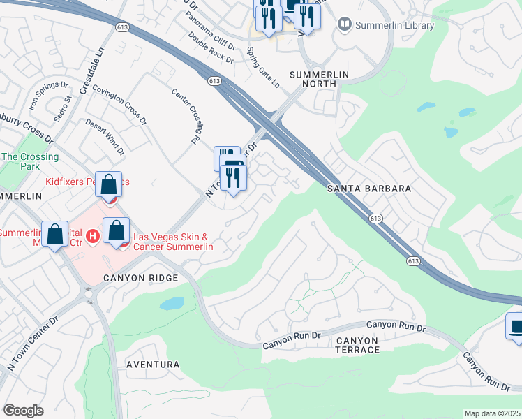 map of restaurants, bars, coffee shops, grocery stores, and more near 1004 Duckhorn Court in Las Vegas