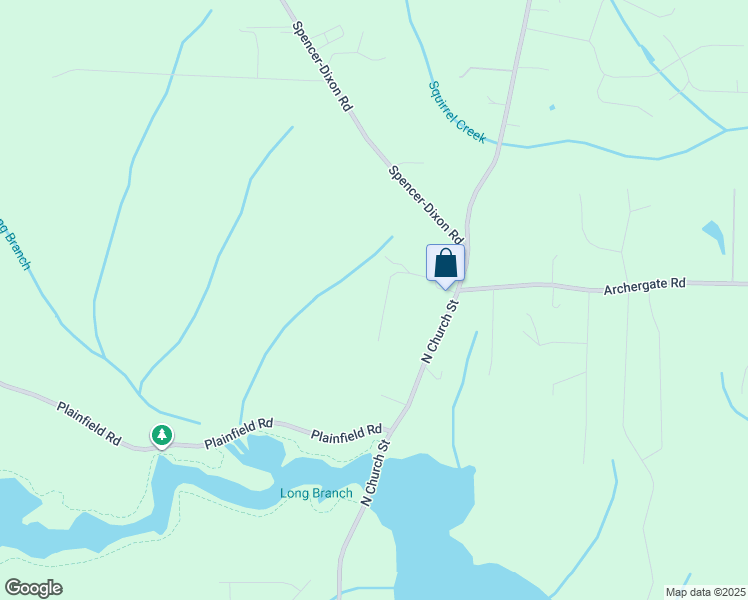map of restaurants, bars, coffee shops, grocery stores, and more near 5437 North Church Street in Greensboro