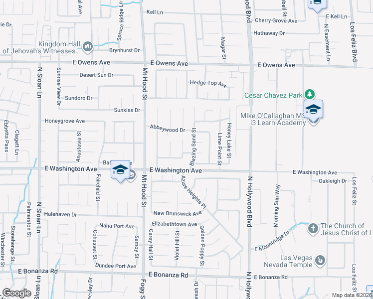 map of restaurants, bars, coffee shops, grocery stores, and more near 1258 Dutch Flat Street in Las Vegas