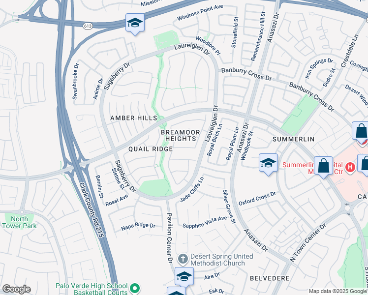 map of restaurants, bars, coffee shops, grocery stores, and more near 10808 Cedar Forest Avenue in Las Vegas