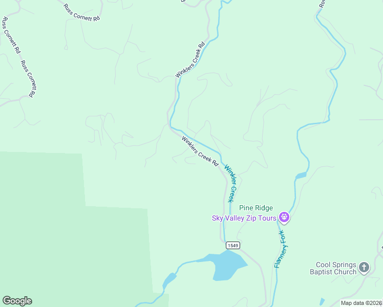 map of restaurants, bars, coffee shops, grocery stores, and more near 2749 Winklers Creek Road in Boone