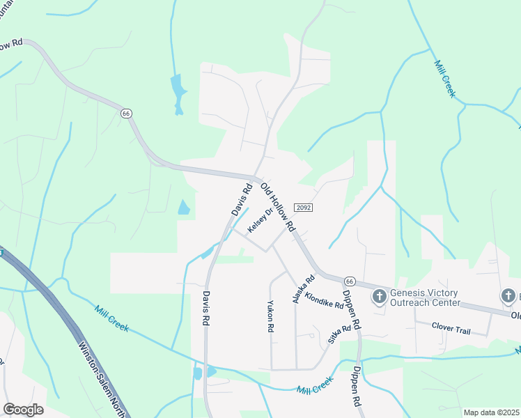 map of restaurants, bars, coffee shops, grocery stores, and more near 4656 Kelsey Drive in Walkertown