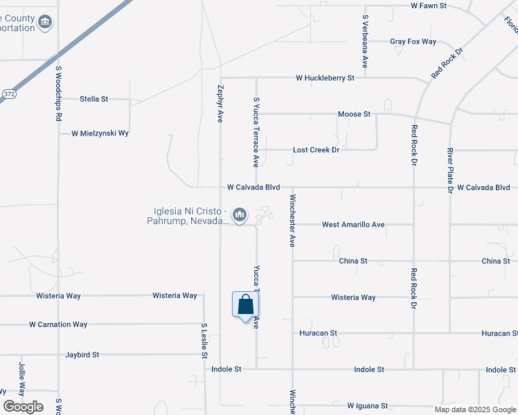 map of restaurants, bars, coffee shops, grocery stores, and more near 1840 West Amarillo Avenue in Pahrump