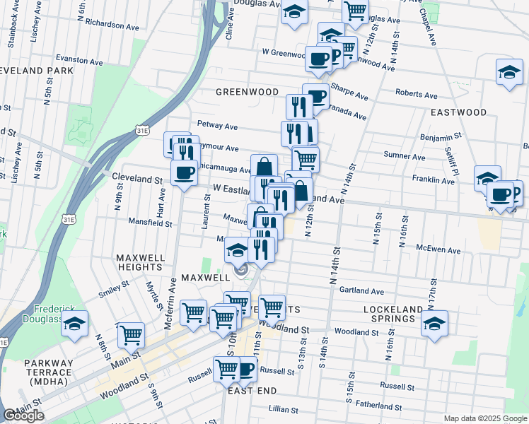 map of restaurants, bars, coffee shops, grocery stores, and more near 604 Gallatin Avenue in Nashville