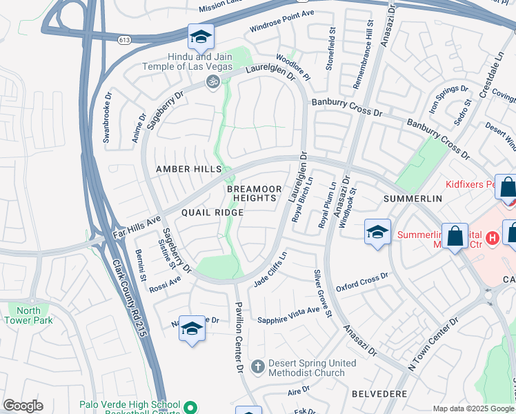 map of restaurants, bars, coffee shops, grocery stores, and more near 10808 Cedar Forest Avenue in Las Vegas