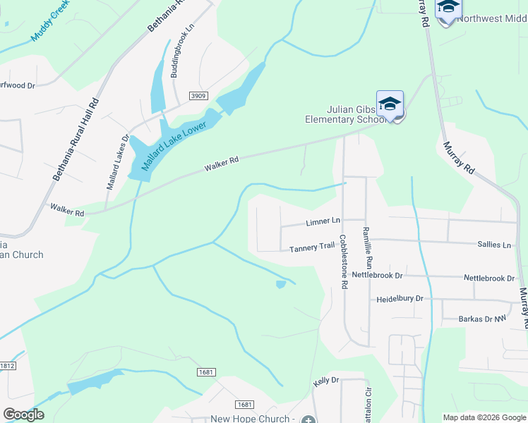 map of restaurants, bars, coffee shops, grocery stores, and more near 5121 Wheeler Court in Winston-Salem