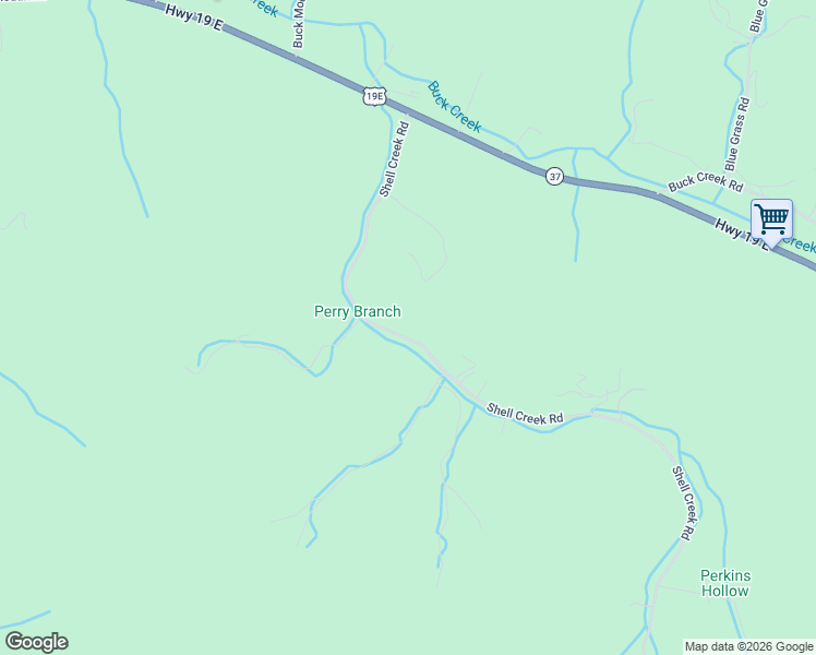 map of restaurants, bars, coffee shops, grocery stores, and more near 220 Shell Creek Road in Roan Mountain
