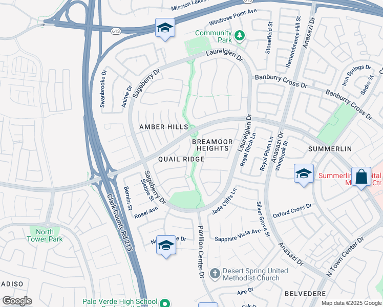 map of restaurants, bars, coffee shops, grocery stores, and more near 1004 Eaglewood Drive in Las Vegas