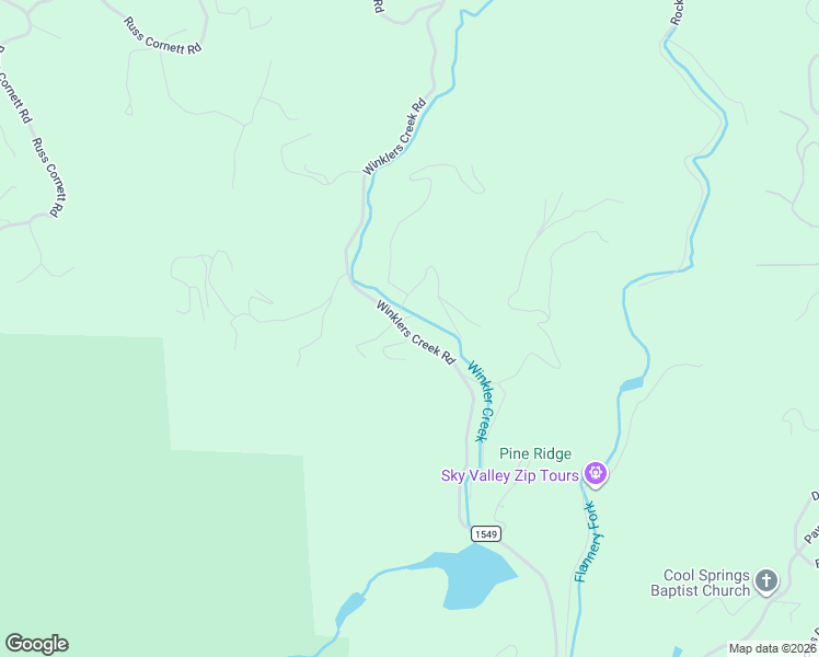 map of restaurants, bars, coffee shops, grocery stores, and more near 2749 Winklers Creek Road in Boone