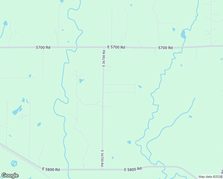 map of restaurants, bars, coffee shops, grocery stores, and more near 57340 South 36700 Road in Terlton