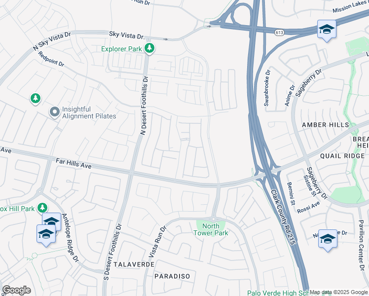 map of restaurants, bars, coffee shops, grocery stores, and more near 227 Badwater Basin Street in Las Vegas