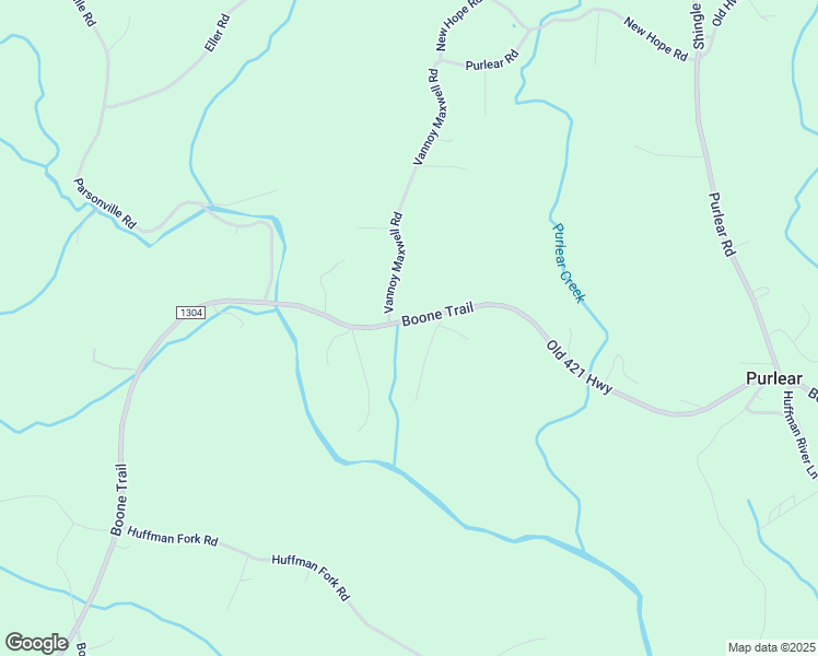 map of restaurants, bars, coffee shops, grocery stores, and more near 190 King's Drive in Purlear