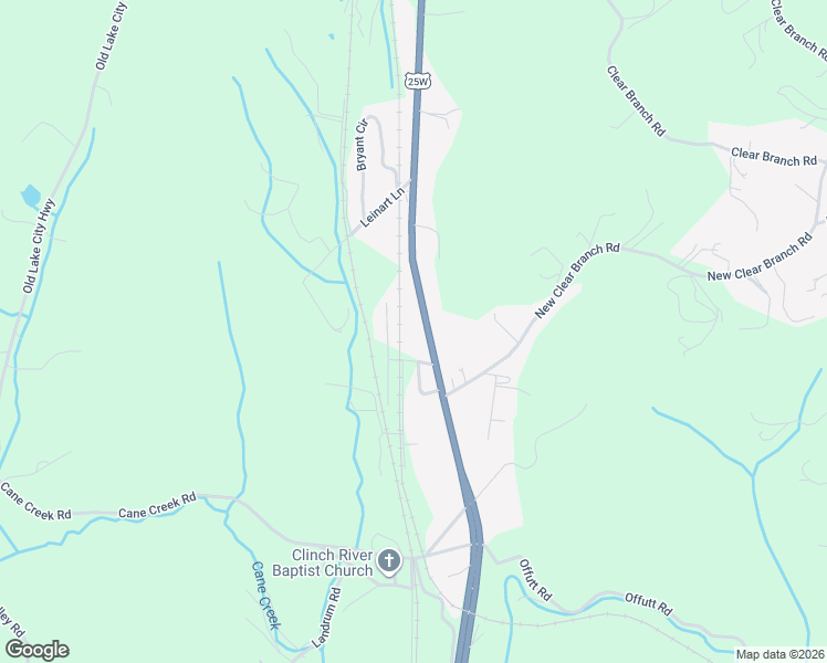 map of restaurants, bars, coffee shops, grocery stores, and more near 135 Foster Road in Rocky Top