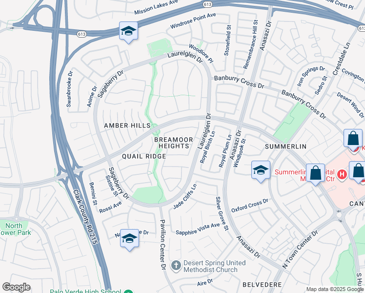 map of restaurants, bars, coffee shops, grocery stores, and more near 10808 Cedar Forest Avenue in Las Vegas