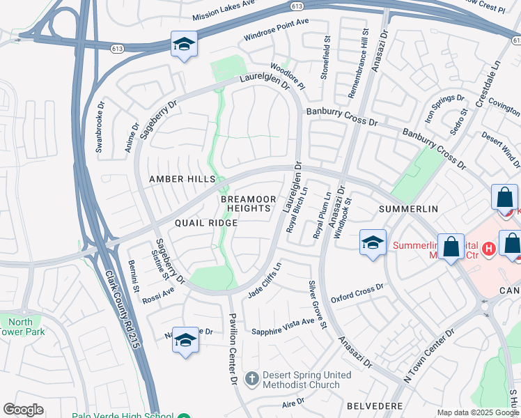 map of restaurants, bars, coffee shops, grocery stores, and more near 10808 Cedar Forest Avenue in Las Vegas