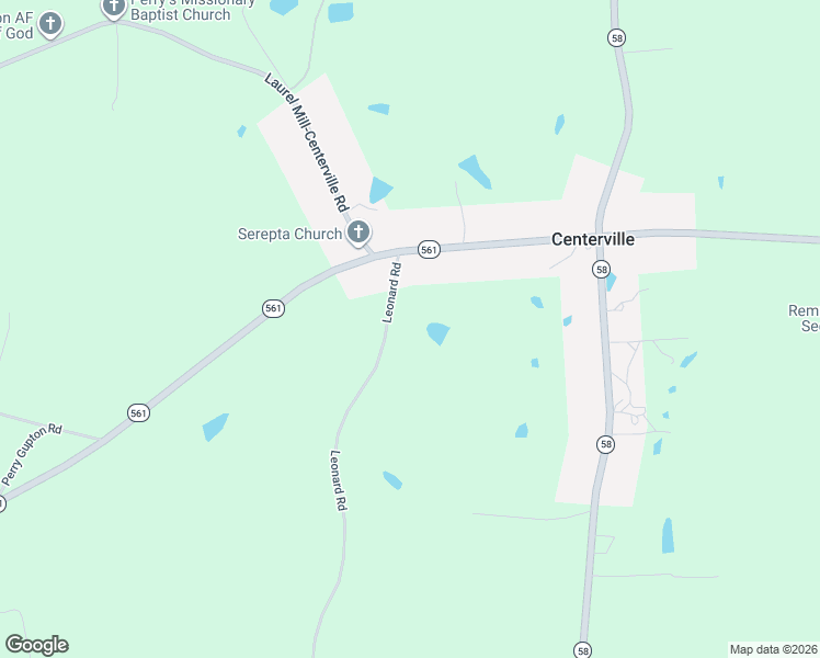 map of restaurants, bars, coffee shops, grocery stores, and more near 2326 Leonard Road in Louisburg