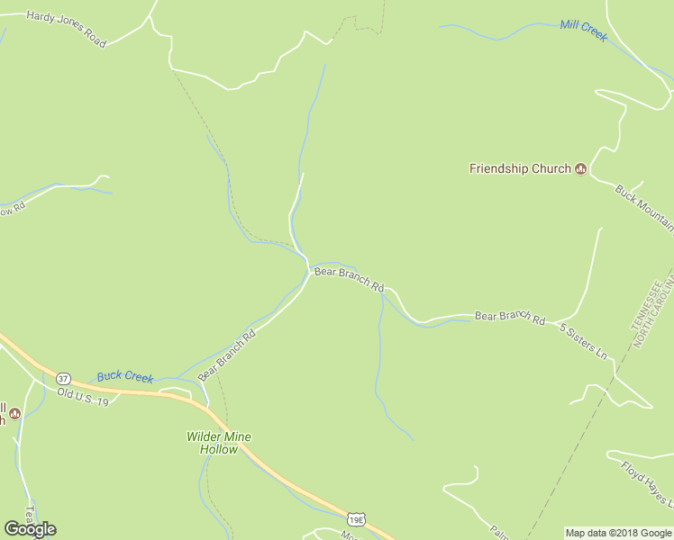 map of restaurants, bars, coffee shops, grocery stores, and more near 232 Bear Branch Road in Roan Mountain