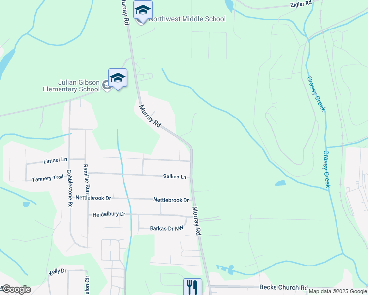 map of restaurants, bars, coffee shops, grocery stores, and more near 5213 Pembrooke Forest Court in Winston-Salem