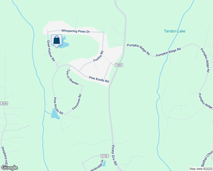 map of restaurants, bars, coffee shops, grocery stores, and more near 2391 Piney Grove Road in Kernersville