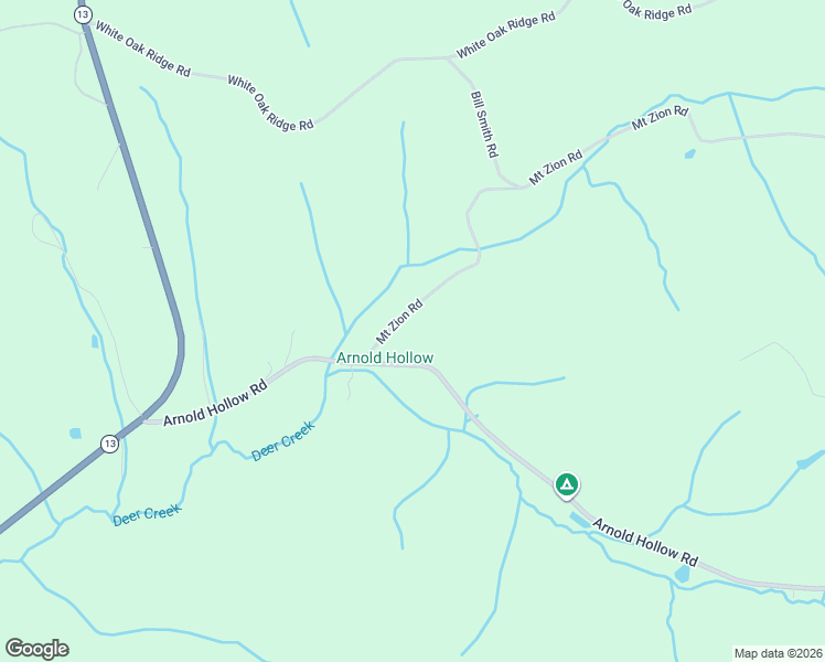 map of restaurants, bars, coffee shops, grocery stores, and more near 121 Deer Creek Road in McEwen