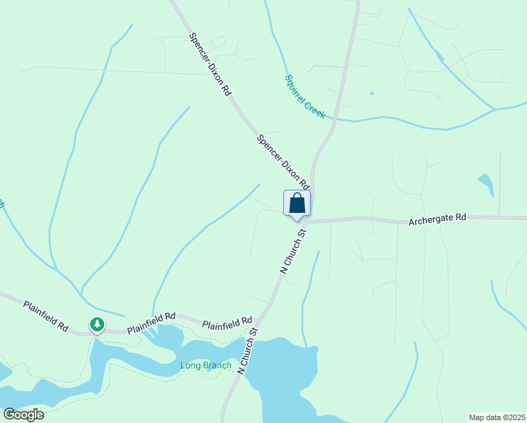 map of restaurants, bars, coffee shops, grocery stores, and more near 5437 North Church Street in Greensboro