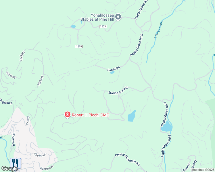 map of restaurants, bars, coffee shops, grocery stores, and more near 510 Marion Cornett in Boone