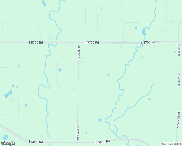 map of restaurants, bars, coffee shops, grocery stores, and more near 57340 South 36700 Road in Terlton