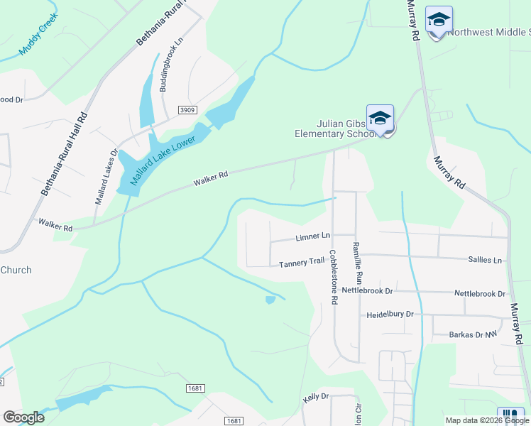 map of restaurants, bars, coffee shops, grocery stores, and more near 5121 Wheeler Court in Winston-Salem