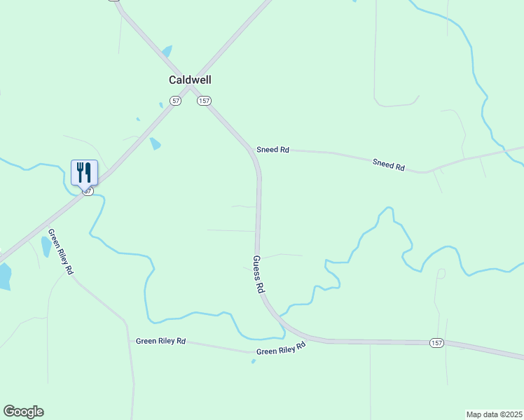 map of restaurants, bars, coffee shops, grocery stores, and more near 6801 Guess Road in Rougemont